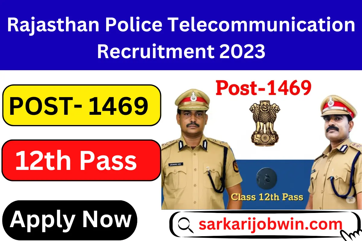 Rajasthan Police Telecommunication Recruitment 2025 Apply Online 1 Rajasthan Police Telecommunication Recruitment 2025